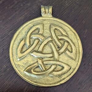 Handmade Solid Metal Celtic Knot Pendant